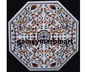 Pietra dura, Taj Mahal inlay work, table top 29" WIOC-2901